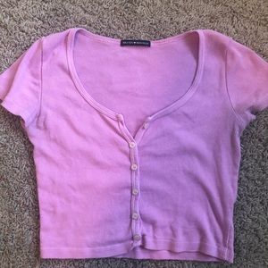 COPY - Cropped pink brandy top